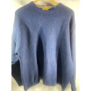 Vintage Blue Carlyle Kilmore 100% Virgin Wool Sweater Men's Size Large